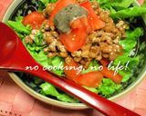 ご飯の代わりに♪レタスde納豆ポン丼♪作り方3写真
