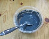 なんちゃってバスク風竹炭チーズケーキ作り方5写真