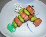 お弁当・ウインナー&枝豆串♪作り方4写真