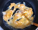 ハムチーズマヨスクランブルエッグトースト作り方2写真