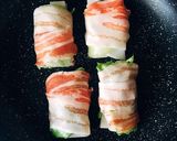 野菜と餅の豚バラ巻き作り方4写真
