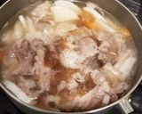 身体に優しいと思われる和風牛カルビスープ作り方4写真