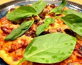肉ピザ！簡単にお家ピザ♪(生地が鶏胸肉)作り方5写真