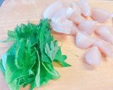パリッ!帆立貝柱と大葉の餃子の皮揚げ作り方2写真