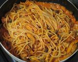 キノコとベーコンのトマトクリームパスタ作り方10写真