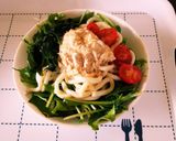 時短！簡単！シーチキンサラダうどん作り方5写真