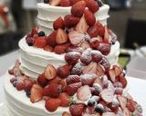 苺のプリンセスドレスケーキ作り方13写真