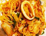簡単イカキムチ焼きそば作り方4写真