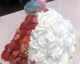 苺のプリンセスドレスケーキ作り方19写真