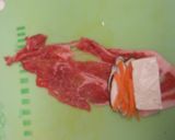 ☆かんたん☆豆腐と野菜の肉巻きまき～作り方2写真