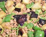 なすとピーマンの甘辛肉味噌炒め作り方4写真