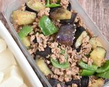 なすとピーマンの甘辛肉味噌炒め作り方5写真