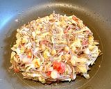 蕎麦でお好み焼き風作り方2写真