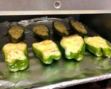 チーズ乗せピーマンのツナマヨ豆腐詰め作り方3写真
