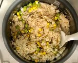 簡単☆塩昆布とコーンと塩えんどう豆ご飯作り方2写真