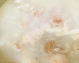 余熱でしあげる●鶏ガラスープの鶏肉雑炊作り方2写真