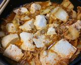 キムチ挽き肉豆腐♪作り方4写真