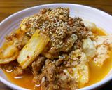 キムチ挽き肉豆腐♪作り方5写真