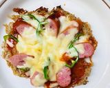 おすすめ♡蕎麦で作るヘルシーカリカリピザ作り方6写真