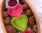5月13日 照焼き肉団子弁当 詰め方作り方4写真