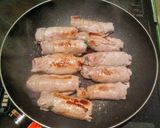ふきの葉っぱのクルクル肉巻き作り方3写真