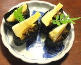 新筍、生きくらげ、卵焼き、三つ葉の太巻き作り方5写真