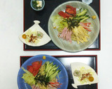 冷やし中華始めました。の、ハムの切り方作り方3写真