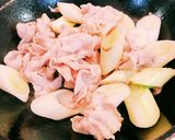 超シンプル☆豚肉長ネギの卵とじ作り方2写真