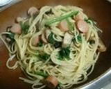 mベーコンとほうれん草の和風パスタ作り方6写真