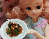 リカちゃんサイズ♡スナップエンドウ中華ꕤ作り方5写真