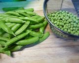 えんどう豆の卵とじ作り方1写真