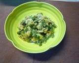 えんどう豆の卵とじ作り方3写真