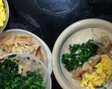 みりん干しと大根菜と卵の3色丼作り方7写真