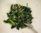 ごまだれでほうれん草のピーナッツ胡麻和え作り方2写真
