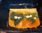 大葉とゴマとマヨとチーズの厚焼き卵焼き作り方3写真