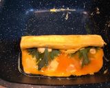 大葉とゴマとマヨとチーズの厚焼き卵焼き作り方4写真