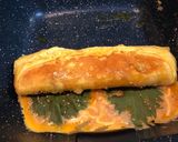 大葉とゴマとマヨとチーズの厚焼き卵焼き作り方7写真