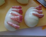 新玉ねぎとベーコンのスープ作り方1写真