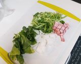 蕪の葉を使ったベーコン炒め作り方1写真