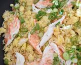 カニかまたっぷり中華風炒飯作り方3写真