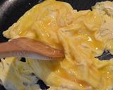 厚揚げ豆腐とにらの卵とじ作り方2写真