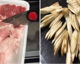 レンジで5分♡ごぼうと豚肉の味噌煮作り方1写真