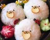 5月14日 蜂くまおにぎり 弁当 詰め方作り方3写真