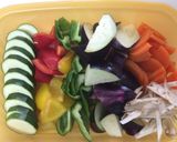 鮭うま煮と季節野菜のラタトゥイユ丼作り方2写真