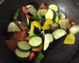 鮭うま煮と季節野菜のラタトゥイユ丼作り方3写真