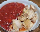 チキン塩胡椒焼きとトマトソース添え作り方4写真