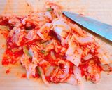 しゃぶしゃぶ豚肉とおくら胡瓜のキムチ和え作り方7写真