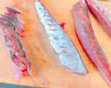 中骨抜き不要！5枚下ろしで鯵の刺身作り方2写真