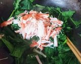もう一品に！超簡単♪ほうれん草のいり卵♪作り方3写真