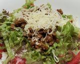 ☆ピリ辛肉味噌で❣️簡単タコライス風☆作り方1写真